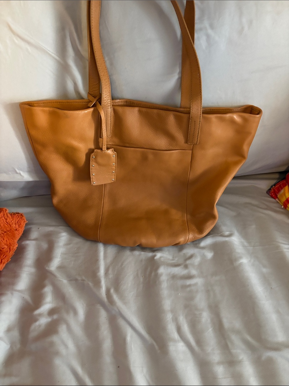 Vince Camuto Cognac Leather Tote